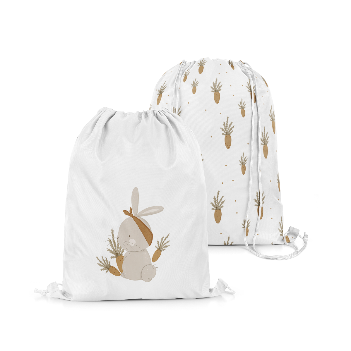 Plecak Worek dla dzieci BUNNY BLISS wzór D246 | marchewki