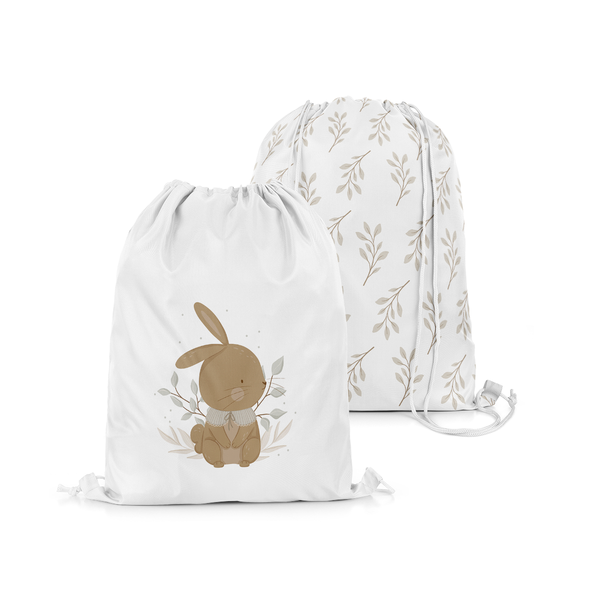 Plecak Worek dla dzieci BUNNY BLISS wzór D248 | gałązki