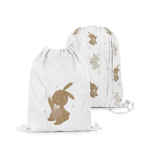 Plecak Worek dla dzieci BUNNY BLISS wzór D253 | zajączki w gwiazdkach