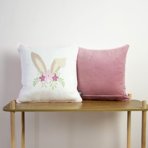 Poduszka EASTER wzór EA07 | przebiśniegi i motyle