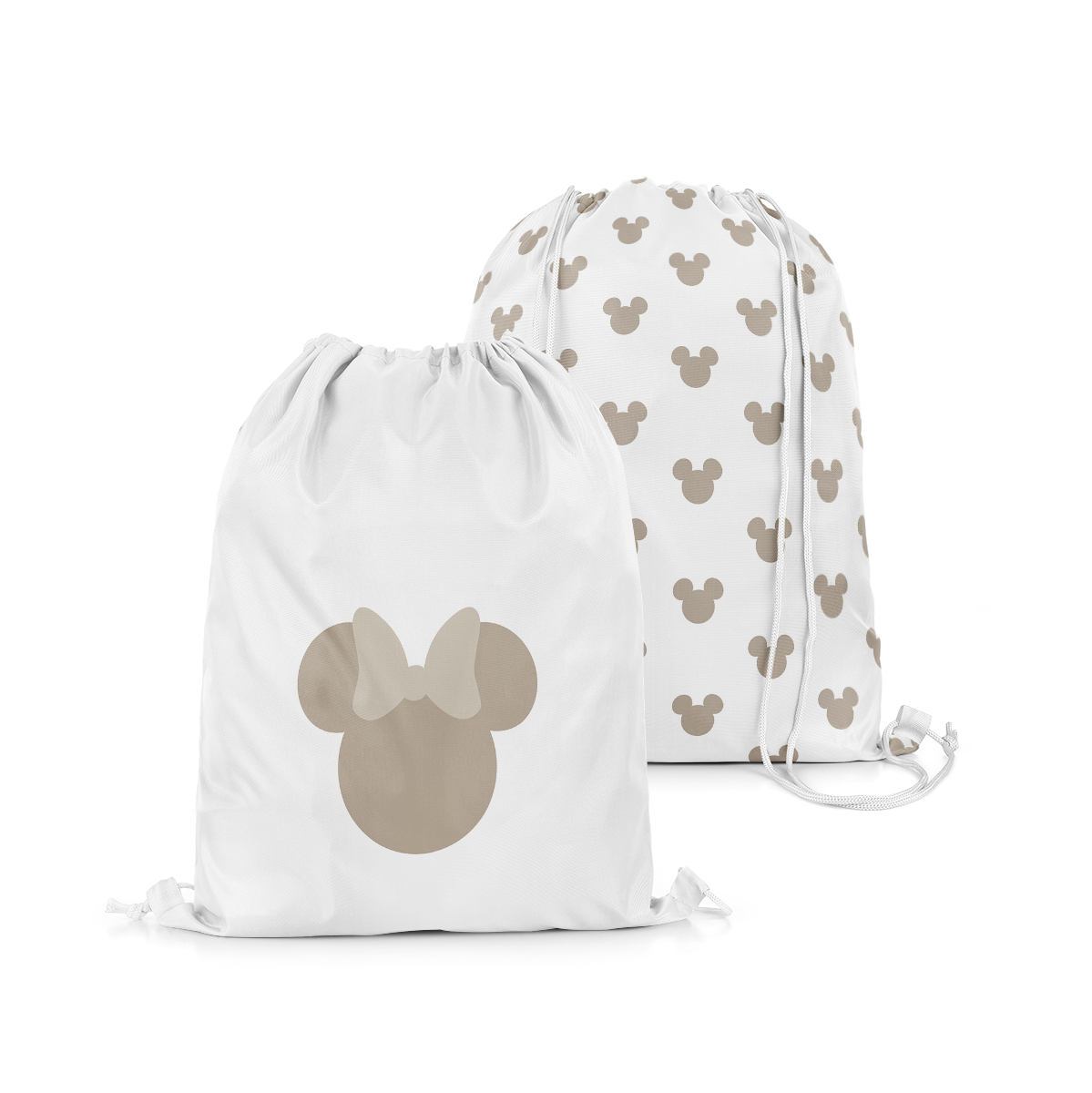 Plecak Worek dla dzieci MICKEY & MINNIE wzór D256 | Minnie na białym tle