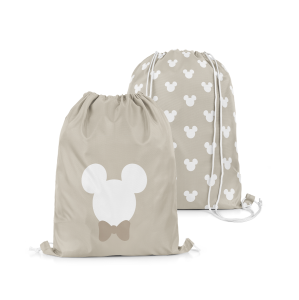 Plecak Worek dla dzieci MICKEY & MINNIE wzór D255  | Mickey na beżowym tle
