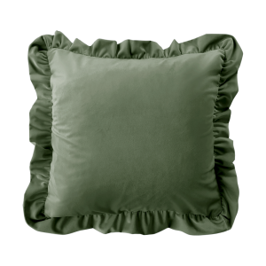 Poduszka z falbaną  VELVET VE2243 | szałwiowy