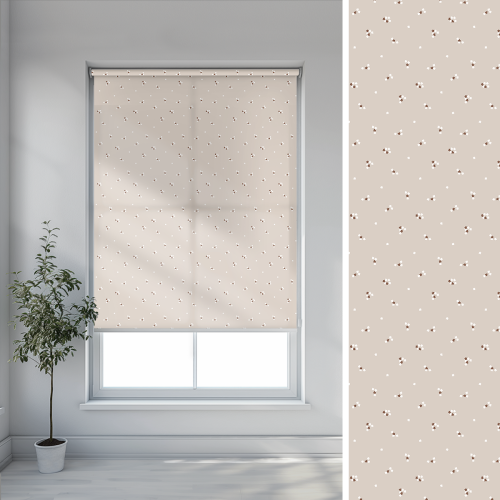 Roleta dla dzieci PRETTY FLOWERS wzór D133 o wysokości 220 cm | delikatna łączka 