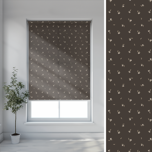 Roleta dla dzieci PRETTY FLOWERS wzór D139 o wysokości 220 cm | nocna łączka