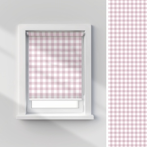 Roleta EASTER wzór EA02 o wysokości 150 cm | różowa kratka 