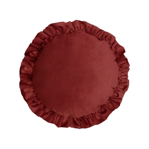 Poduszka koło z falbaną VELVET VE2231 | czerwony