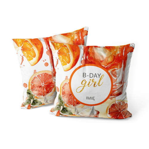 Poduszka urodzinowa wzór UR09 | aperol