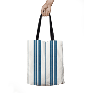 Torba SUMMER wzór SM47 | pasy granatowe mieszane 