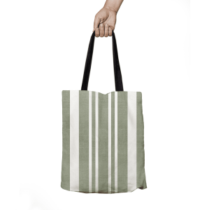 Torba SUMMER wzór SM57 | pasy szarozielone przeplatane