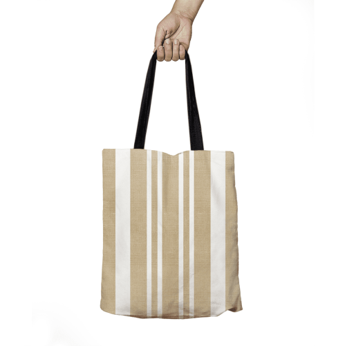 Torba SUMMER wzór SM58 | pasy beżowe przeplatane 