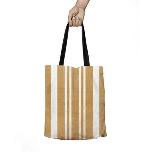 Torba SUMMER wzór SM60 | pasy musztardowe przeplatane 
