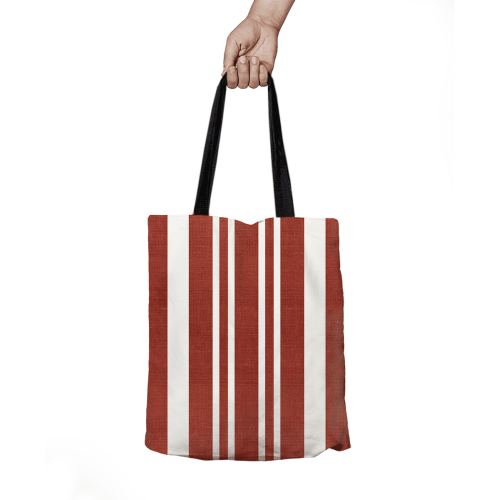 Torba SUMMER wzór SM61 | pasy czerwone przeplatane