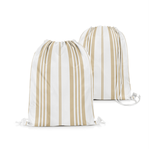Plecak Worek SUMMER wzór SM46 | pasy beżowe mieszane 