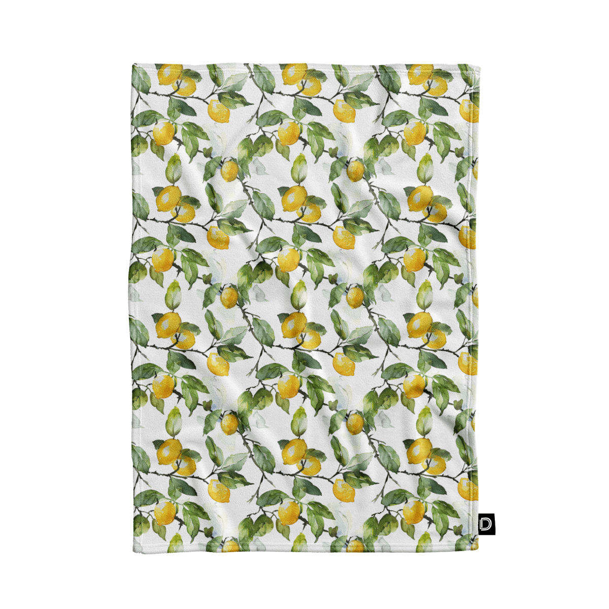 Koc pluszowy SUMMER wzór SM63 | soczyste cytryny