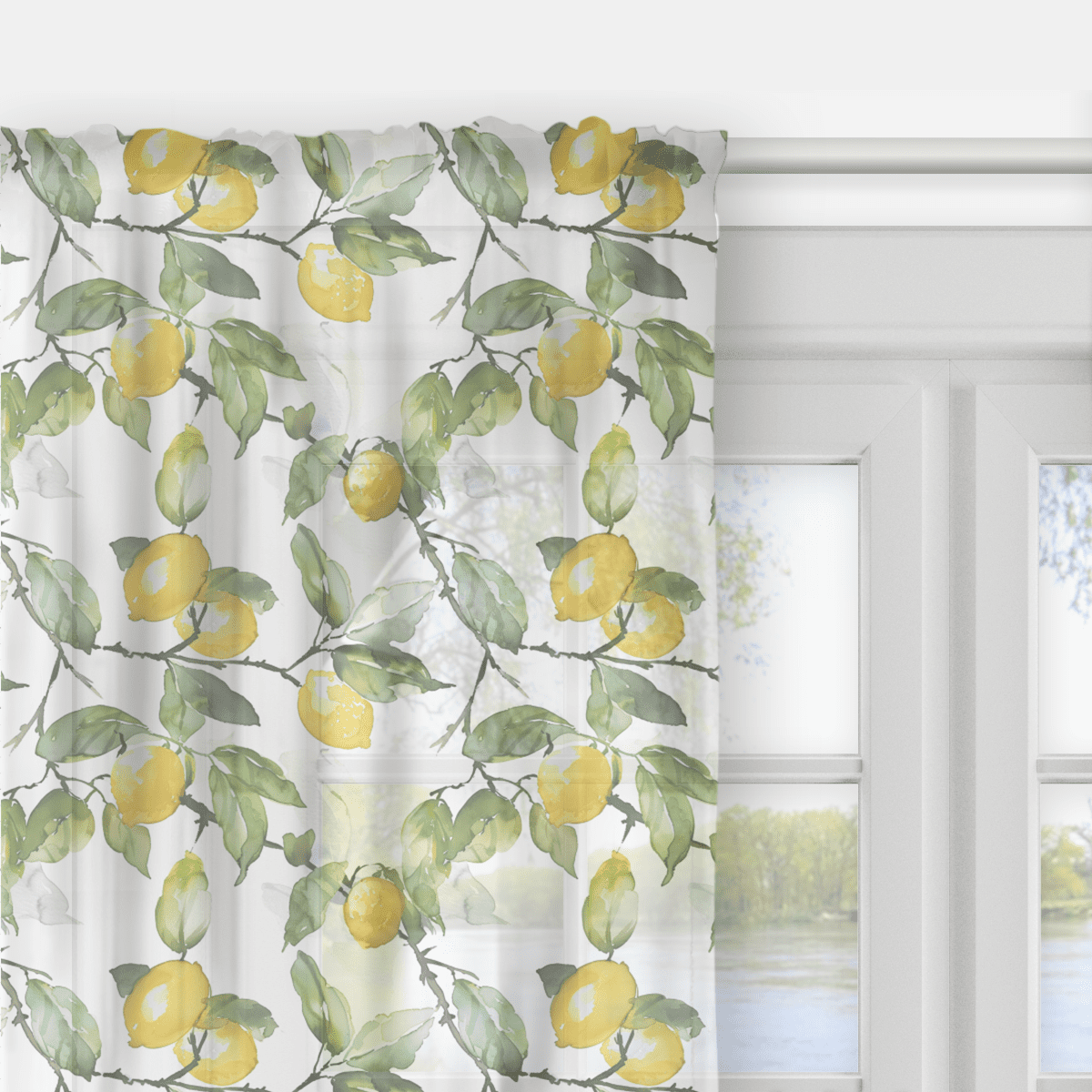 Firana SUMMER wzór SM63 | soczyste cytryny