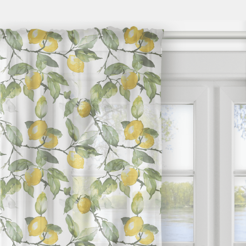 Firana SUMMER wzór SM63 | soczyste cytryny