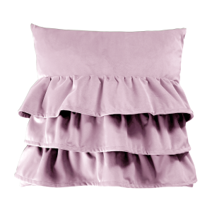 Poduszka z falbanami VELVET VE2269 | różowy