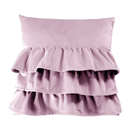 Poduszka z falbanami VELVET VE2269 | różowy