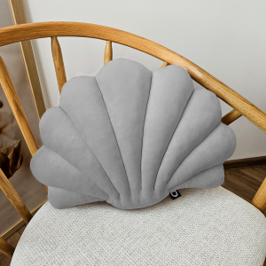 Poduszka muszla VELVET VE2218 | szary