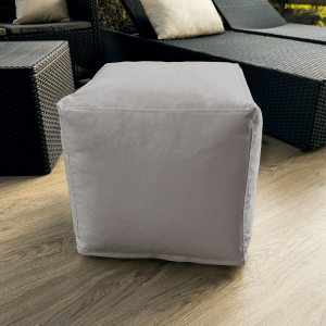 Pufa kostka STORM wzór ST03 | popiel