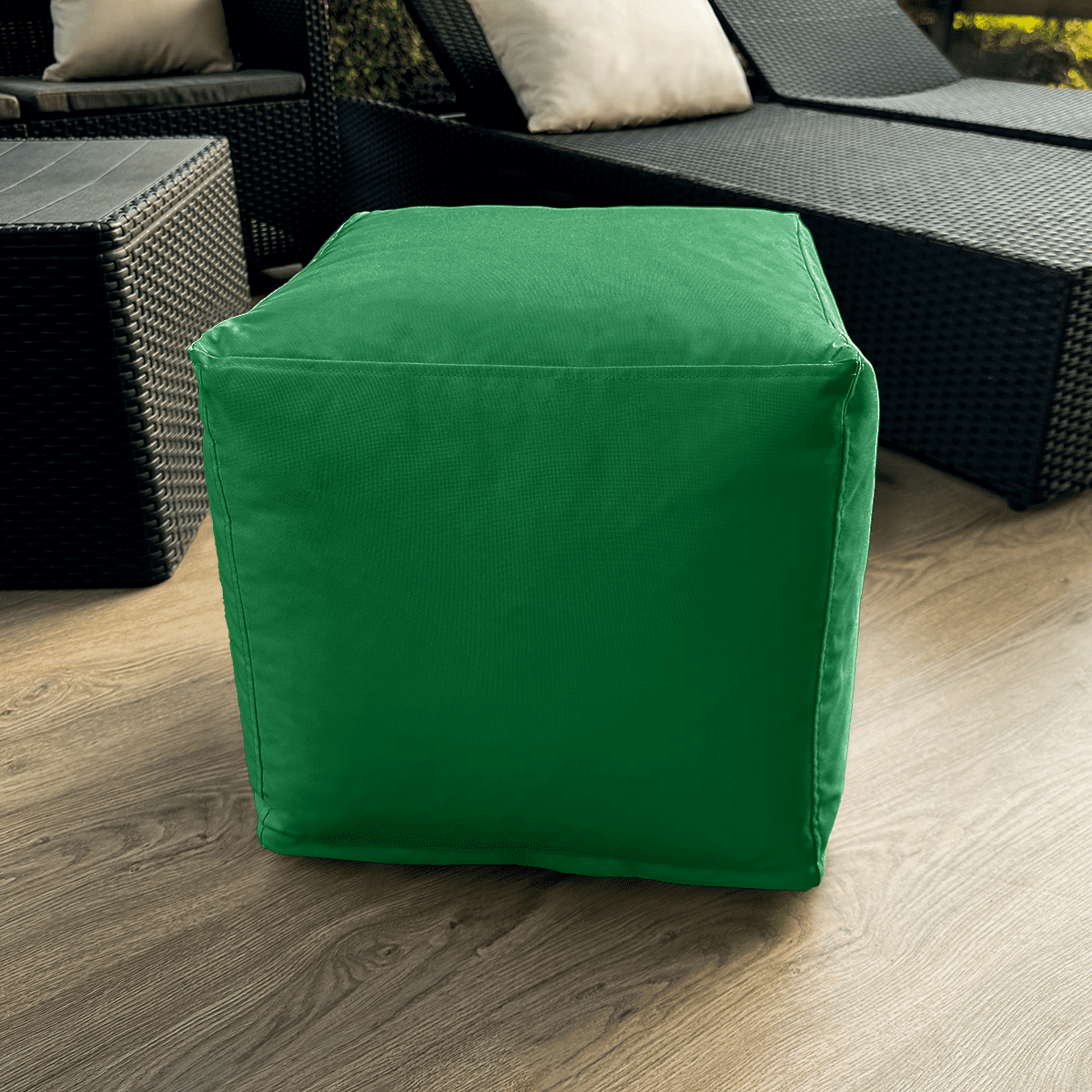 Pufa kostka STORM wzór ST31 | zieleń