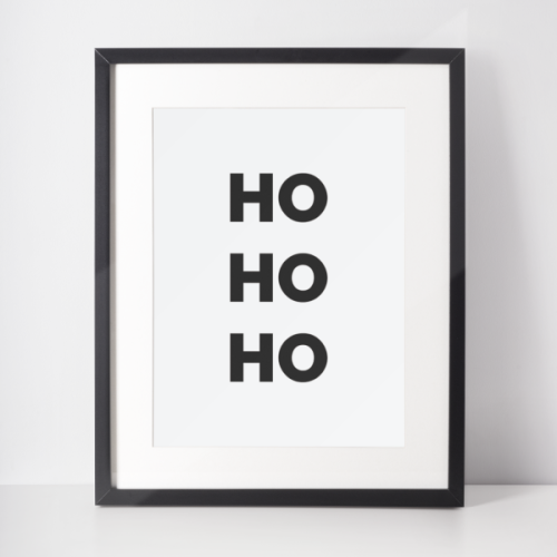 Plakat świąteczny WINTER | Ho HO HO