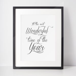Plakat świąteczny WINTER | it's the most wonderful time of the year