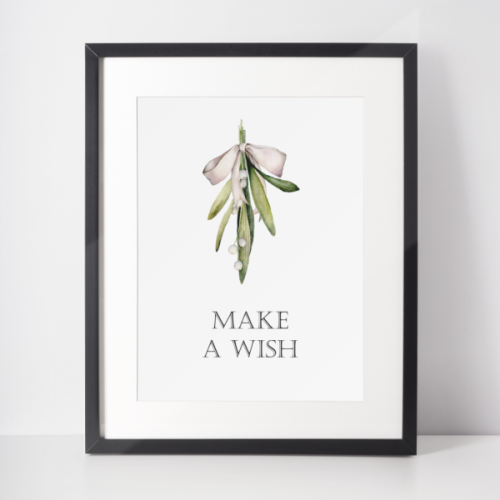 Plakat świąteczny WINTER | jemioła