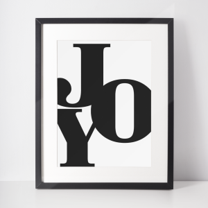 Plakat świąteczny WINTER | joy black