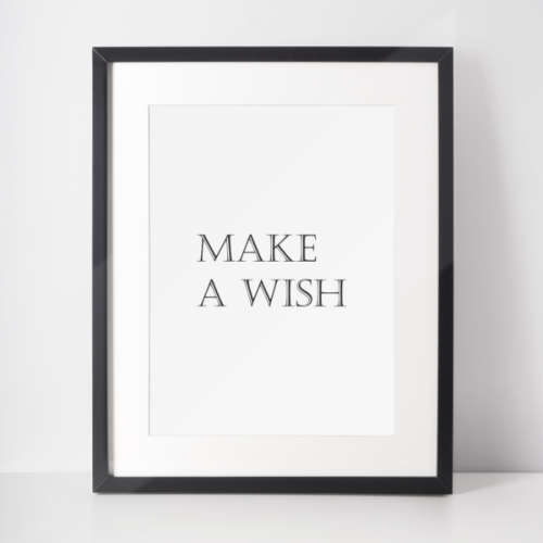 Plakat świąteczny WINTER | make a wish