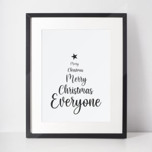 Plakat świąteczny WINTER | merry christmas everyone