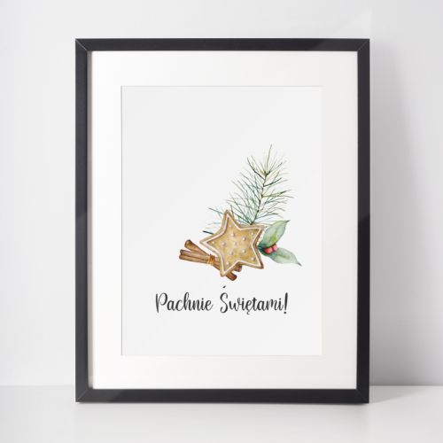 Plakat świąteczny WINTER | pachnące święta