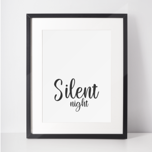 Plakat świąteczny WINTER | silent night