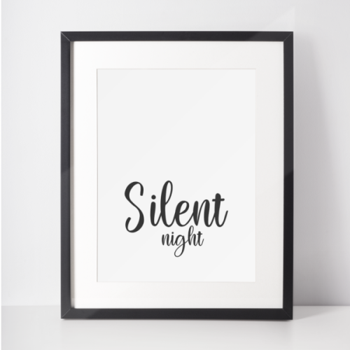 Plakat świąteczny WINTER | silent night