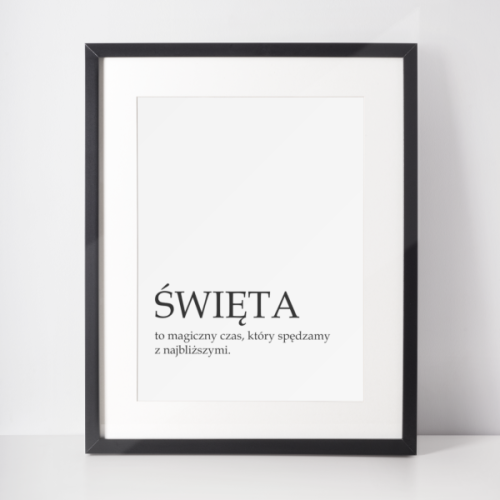 Plakat świąteczny WINTER | święta