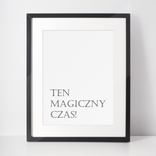 Plakat świąteczny WINTER | ten magiczny czas
