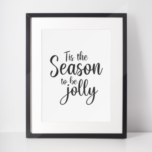 Plakat świąteczny WINTER | tis the season to be jolly