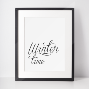 Plakat świąteczny WINTER | winter time
