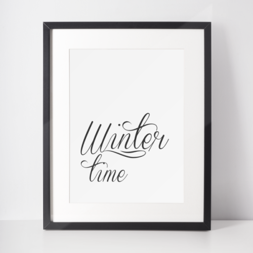 Plakat świąteczny WINTER | winter time