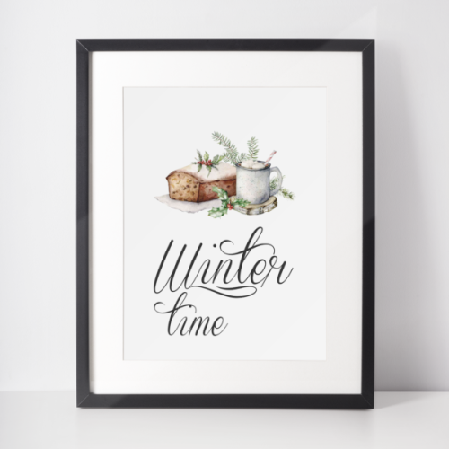 Plakat świąteczny WINTER | winter time