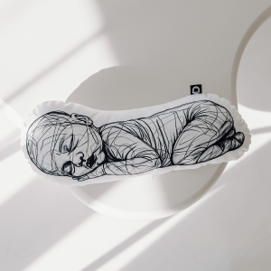 Poduszka NEWBORN wzór NB33 | szkicowany dzidziuś