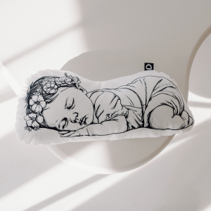 Poduszka NEWBORN wzór NB35 | malutka dziewczynka