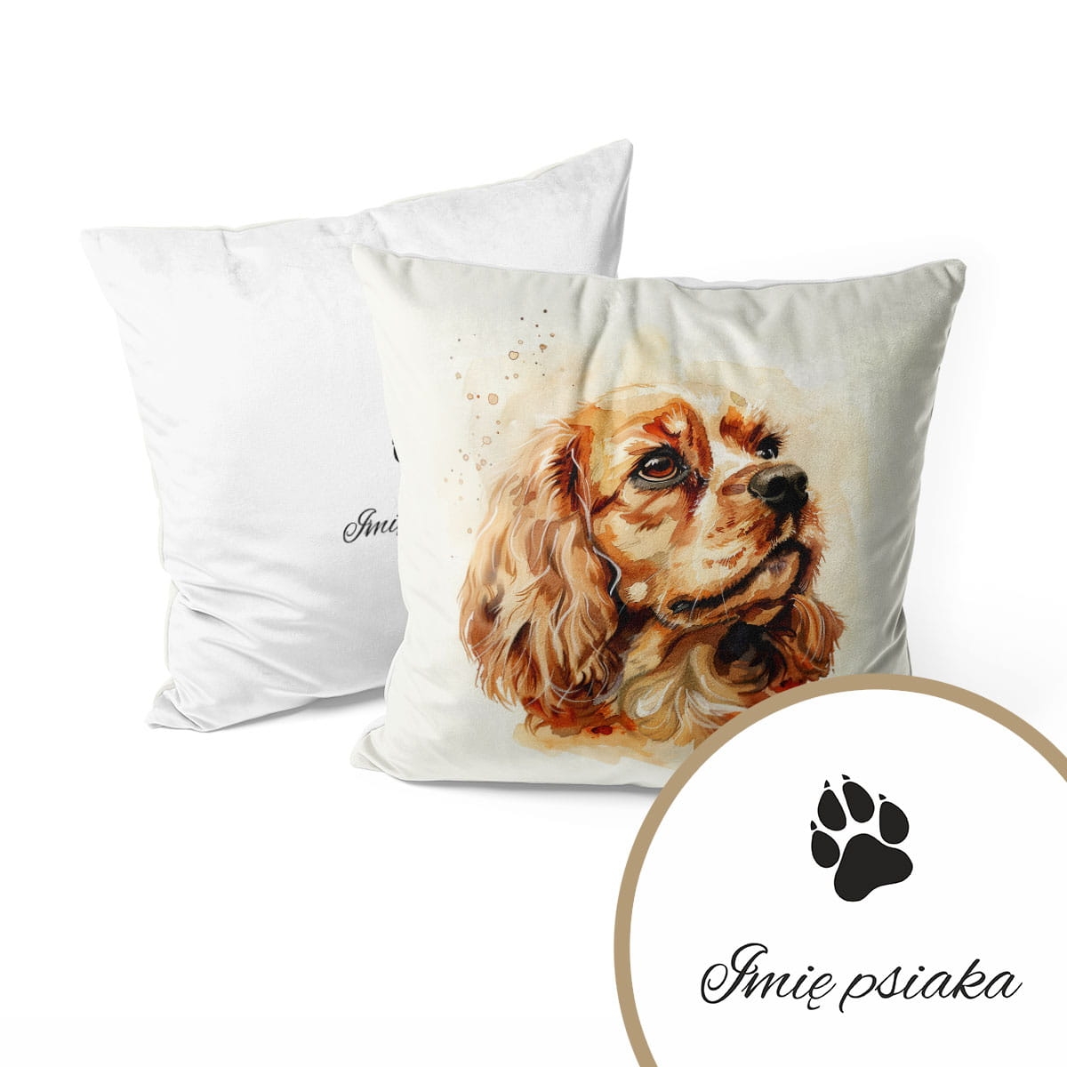 Poduszka dla miłośników zwierząt wzór ZW12 | cocker spaniel