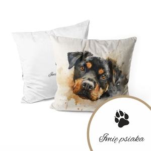 Poduszka dla miłośników zwierząt wzór ZW30 | rottweiler