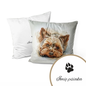 Poduszka dla miłośników zwierząt wzór ZW34 | yorkshire terier 
