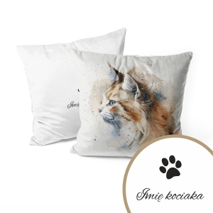 Poduszka dla miłośników zwierząt wzór ZW40 | kot syberyjski
