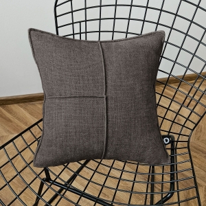 Poduszka z przeszyciami MODERN wzór MD24 | brąz