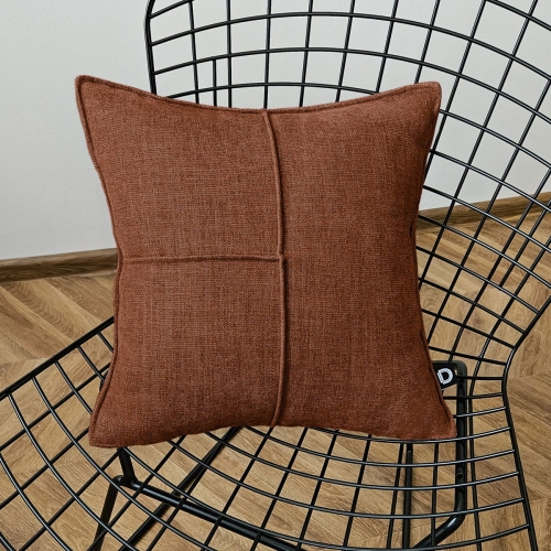 Poduszka z przeszyciami MODERN wzór MD54 | ceglany