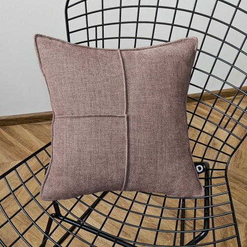 Poduszka z przeszyciami MODERN wzór MD61 | różowy